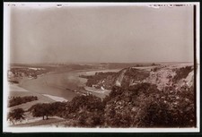 Ansicht Diesbar / Elbe, Blick vom Bösen Bruder auf die Elbe mit Schleppdampfer 