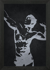 Zyzz kultiges gerahmtes