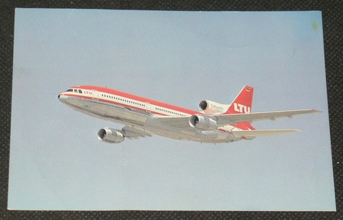 Postkarte flugzeug ltu - ak,
