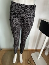Leggins mit Taschen Gr 38 M von Shosho Leoparden Muster 
