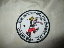 Berliner SC Preussen Aufnäher "Eishockey-Fan-Club Ice Rabbits 1990" TOP