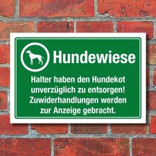 Schild Hundewiese