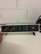 Bachmann Desk 2 Tischsteckdose 2x Steckdose 2x USB 902.3193 Aluminium