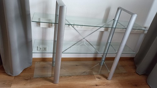 Glasregal konsolentisch mit - glasregal, /