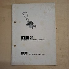 Rasenmäher Betriebsanleitung AS20 DELUXE ,RARITÄT