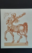 SALVADOR DALÍ      LA DIVINA COMMEDIA  -  Die Hölle  26. Gesang   KENTAUR CACUS