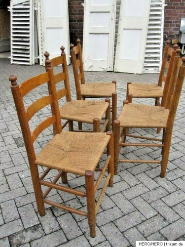 Binsenstühle esche um 1800 - binsenstühle,,