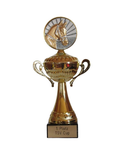 Reiter pokal mit resin emblem - mit, resin-emblem