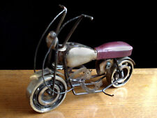 Nostalgie Modellmotorrad Oldtimer Motorrad L 26,5 cm Handarbeit Eisenmodell