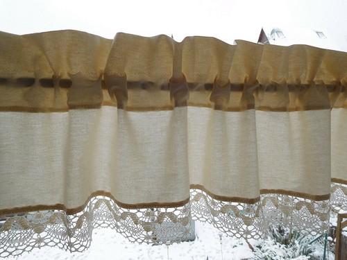 Kurzgardine shabby beige - shabby,