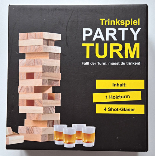 Trinkspiel party turm holzturm - trinkspiel,