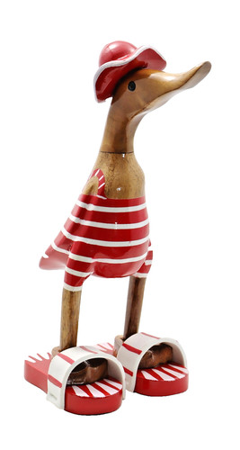 Deko ente holz - ente, laufente