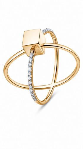 14k 585 rotgold ring r10 - ring, r10-10341