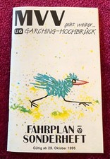 Fahrplan Sonderheft MVV