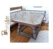 Voglauer 1700 blau Esstisch Jogltisch Holztisch Esszimmertisch Massivholztisch