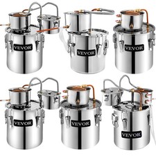 VEVOR Alkohol Destillieranlage Destilliergerät Haus Destille 12,3/21/38,5/50L