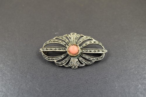 Antike brosche silber - brosche,