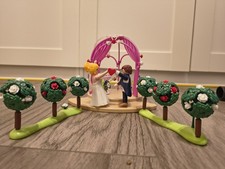 Playmobil Hochzeit Brautpaar Braut Bräutigam Figuren Blumenstrauß  Pavillon