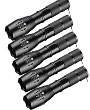 5 x Tactical 18650 Flashlight
