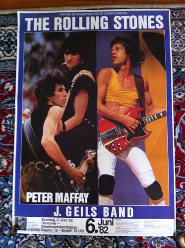 Rolling stones tourplakat 1982 - rolling,