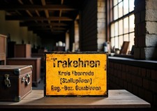 Ortsschild Trakehnen