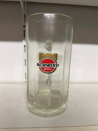 Masskrug glas schwindbräu - 1l,