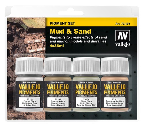 Brandneu vallejo pigment set - brandneu, pigment-set