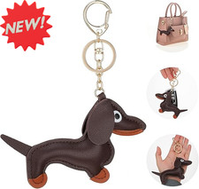 Giantree Leder Dackel Schlüsselanhänger, Dackel Schlüsselanhänger Taschenanhänger Key Chain Cu