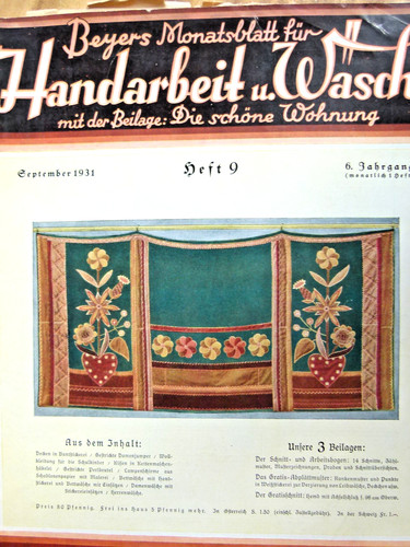 Altes modeheft 1931 - modeheft,
