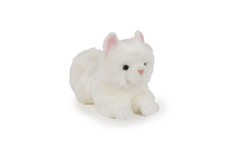 KATZE liegend, weiß