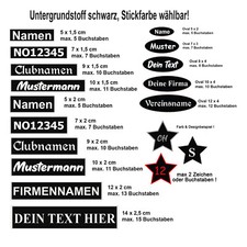 Namensschild Aufnäher Patch