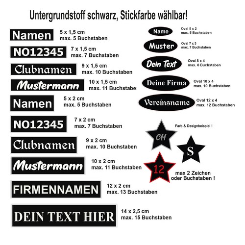 Namensschild aufnäher patch - aufnäher,
