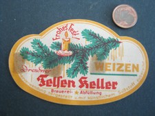 Bieretikett dresdener felsen - dresdener,