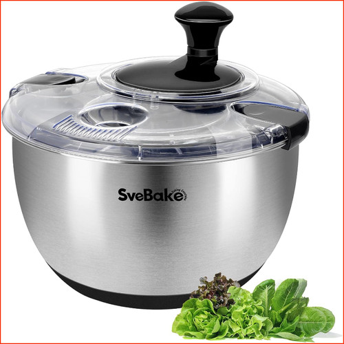 Salatschleuder edelstahl 5l - salatschleuder,
