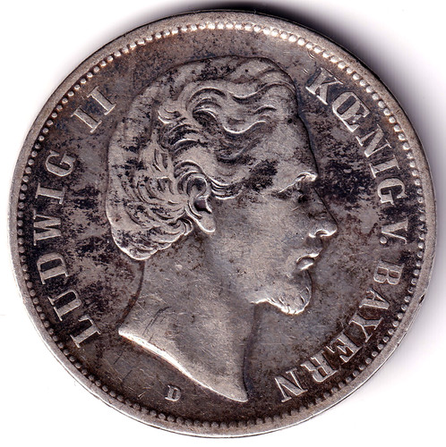 Bayern 1876 5 mark - bayern,