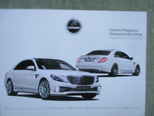 Carlsson Programm Mercedes Benz S-Klasse W222 Katalog Broschüre Tuning