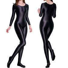 Damen Satin Catsuit Glänzend