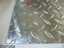 Stahl VERZINKT Tr�nenblech / Riffelblech / Schachtabdeckung 3mm x 500mm x Breite
