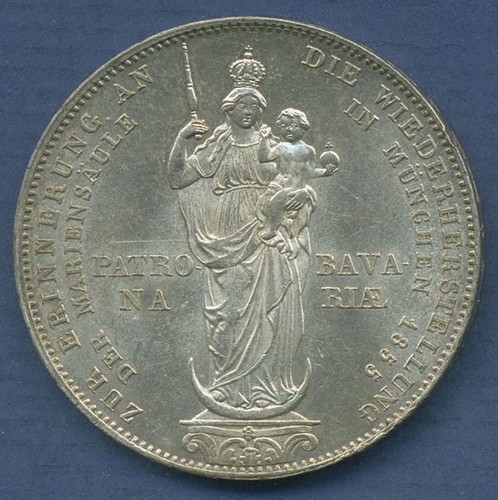 Bayern doppelgulden 1855 - doppelgulden,