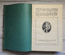 1924 Westermanns Monatshefte 68 Jahrgang Illustrierte Zeitschrift Antik Buch
