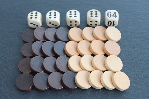 Spielsteine für backgammon - spielsteine,