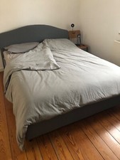 Bettgestell HAUGA 160x200 mit Lattenrost+Matratze VALEVAG nur Abholung Ende Feb.