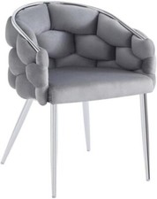 YOZI Polsterstuhl Sessel grau