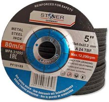 10x Schruppscheiben 125 Metall