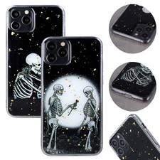 Für Apple iPhone X - Silikonhülle Muster Case Handy Tasche Valentinstag Etui