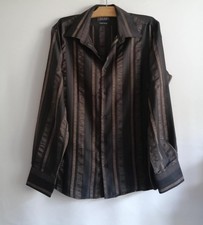 Shirt schwarz-braun Viskose