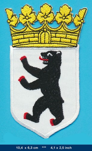 Berlin wappen aufnäher - berlin,