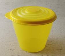 Bungee 800ml Schüssel transparent Zitronengelb + Flexi-Deckel  von Tupperware