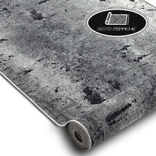 Modernen Original Antirutsch Läufer 'MARL' Beton gummiert grau Breite 67-100 cm