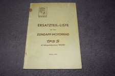 Ersatzteilliste Ersatzteilekatalog Handbuch Zündapp-Motorrad 175 S 1956